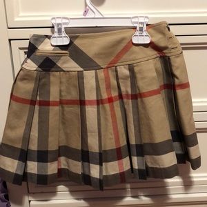 Girls Burberry Check Skirt